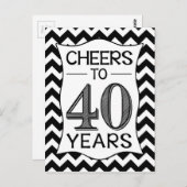 Bis zu 40 Jahre Postkarte (Vorne/Hinten)