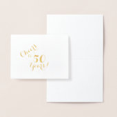 Bis zu 50 Jahre Note Card Folienkarte (Anzeige)