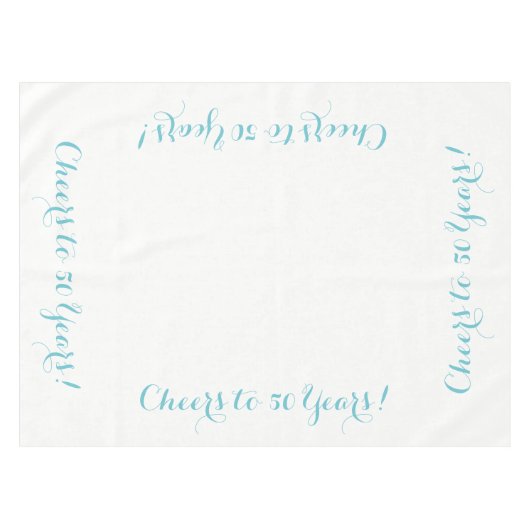 Bis zu 50 Jahre Tischdecken (Vorderseite (Horizontal))