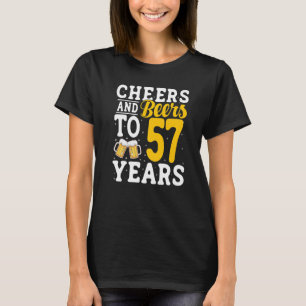 Bis zu 57 Jahre Bier trinken 57 Jahre T-Shirt