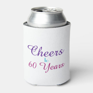 Bis zu 60 Jahre Pink Blue Lila Can Cooler Dosenkühler