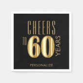 Bis zu 60 Jahre Serviette (Vorderseite)