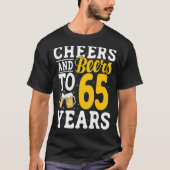 Bis zu 65 Jahre Bier trinken 65 Jahre T-Shirt (Vorderseite)