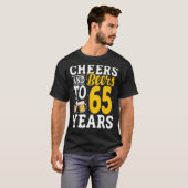 Bis zu 65 Jahre Bier trinken 65 Jahre T-Shirt (Vorne ganz)