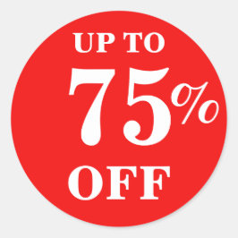 Bis zu 75 % weniger verkaufte Business-Sticker Runder Aufkleber