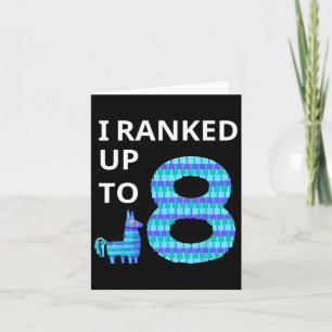 Bis zu 8 Geburtstag Videospiel Llama Piñata Bi Karte