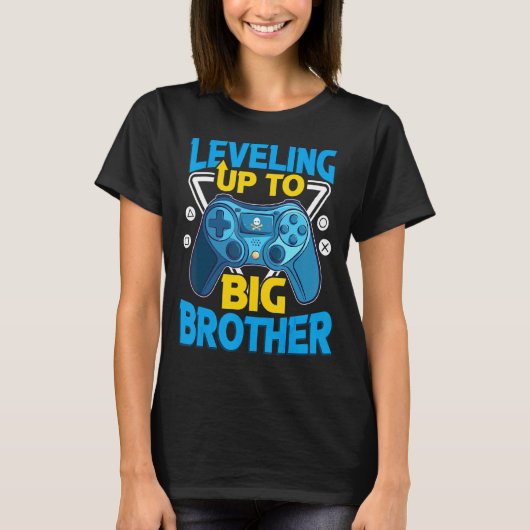 Bis zu Big-Bro-Videospielcontroller-Gamer T-Shirt (Vorderseite)
