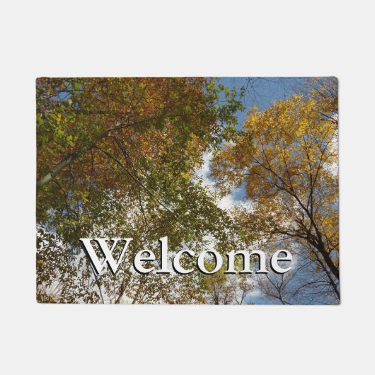 Bis zu den Herbstlauben II Herbstnatur Fußmatte (Vorderseite)