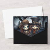 Bis zu den Skeletten der Todesbräute All In One Einladung (Rückseite)