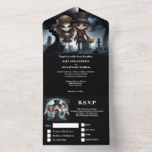 Bis zu den Skeletten der Todesbräute All In One Einladung (Innen)