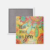 Bis zu Dir inspirierend Magnet (Vorderseite/Rückseite)