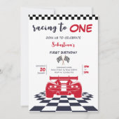 Bis zu einem ersten Kindergeburtstag Einladung (Vorderseite)