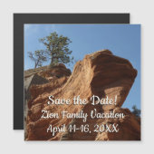 Bis zu Engeln Landing im Zion National Park Magnetkarte (Vorne/Hinten)