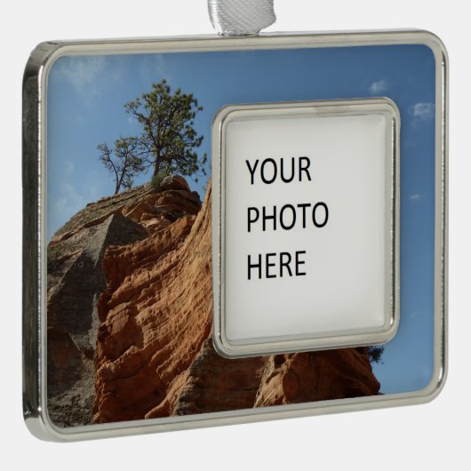 Bis zu Engeln Landing im Zion National Park Rahmen-Ornament Silber (Rechts)