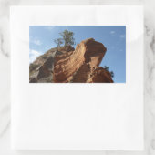 Bis zu Engeln Landing im Zion National Park Rechteckiger Aufkleber (Tasche)