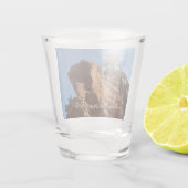 Bis zu Engeln Landing im Zion National Park Schnapsglas (Rückseite)