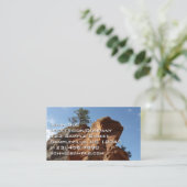 Bis zu Engeln Landing im Zion National Park Visitenkarte (Stehend Vorderseite)