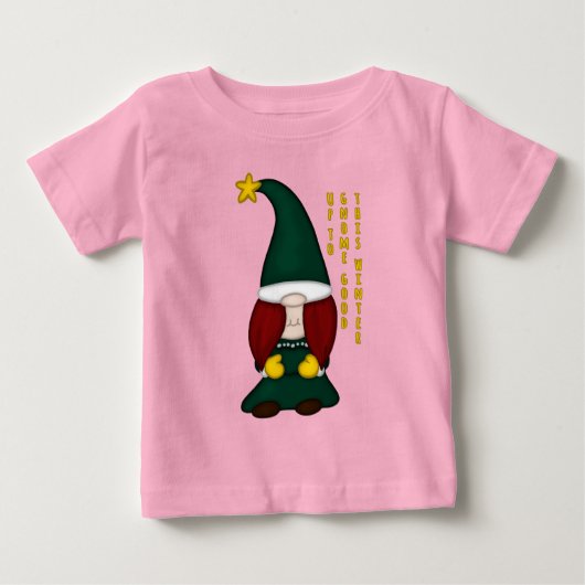 Bis zu Gnome Good Pun T-Shirts (Vorderseite)
