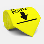 Bis zu hier mit kurze Leute-lustigem Krawatte (Gerollt)