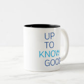Bis zu kennen Sie gutes Zweifarbige Tasse (VorderseiteRechts)