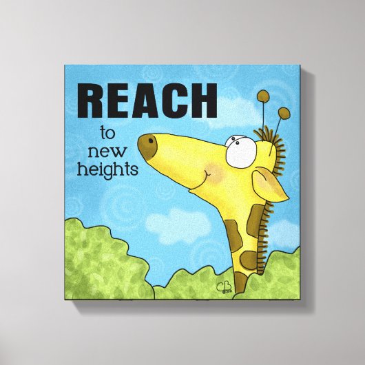Bis zu New Heights Giraffe Leinwanddruck (Vorderseite)