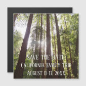 Bis zu Redwoods am Morgen Save the Date Magnetkarte (Vorne/Hinten)