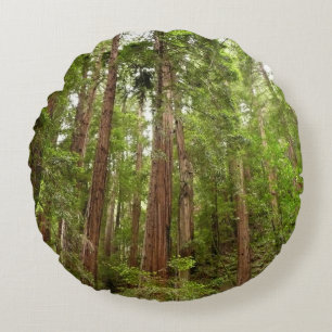 Bis zu Redwoods I im Muir Woods National Monument Rundes Kissen