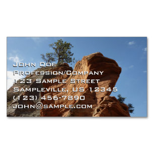Bis zum Angels Landing im Zion National Park Magnetische Visitenkarte