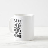 Bis zum Club laufen Kaffeetasse (Vorderseite Links)