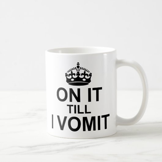 Bis zum Erbrechen Kaffeetasse (Rechts)