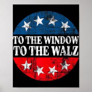bis zum Fenster zum Waltz Kamala Harris Poster