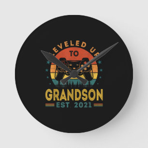 Bis zum Grandson Est 2021 Videogamer Runde Wanduhr