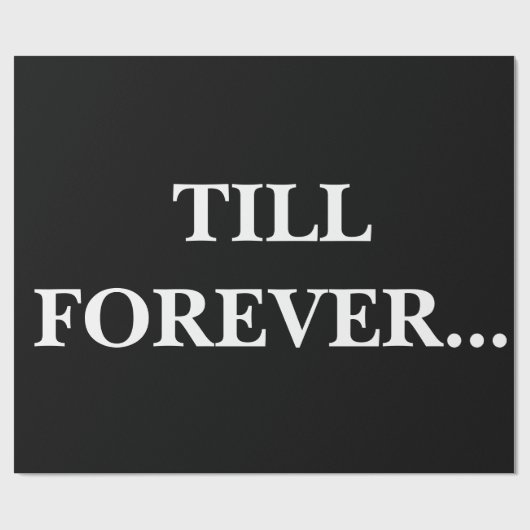 Bis zum immerwährenden Umschlagpapier Geschenkpapier (Flach)