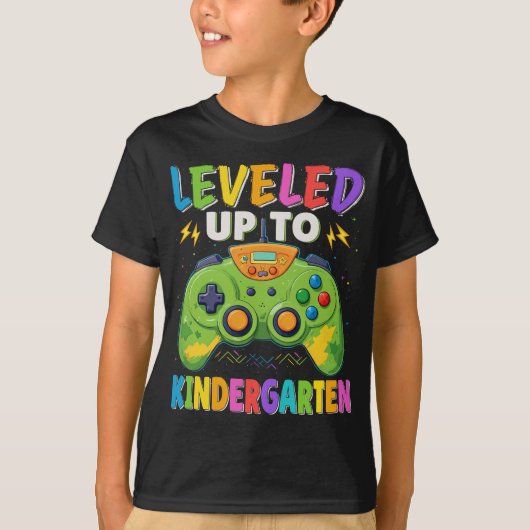 Bis zum Kindergarten-Gamer zurück zur Schule T-Shirt (Vorderseite)