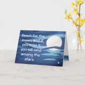 Bis zum Mond! Karte (Gelbe Blume)