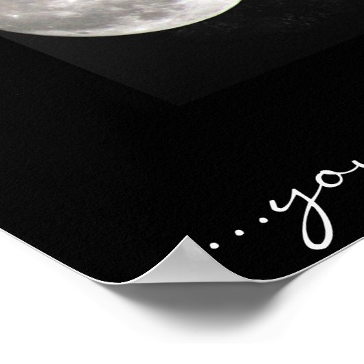 Bis zum Mond.... Poster (Ecke)