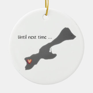 Bis zum nächsten Mal Madeline Island Weihnachtssch Keramik Ornament