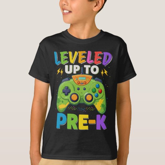 Bis zum "Pre-k-Gamer" zurück zu den Schulkindern T-Shirt (Vorderseite)