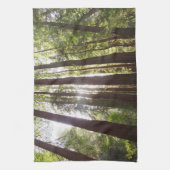 Bis zum Redwoods am Morgen Geschirrtuch (Vertikal)