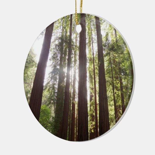 Bis zum Redwoods am Morgen Keramik Ornament (Links)