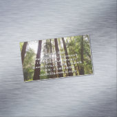 Bis zum Redwoods am Morgen Magnetische Visitenkarte (Beispiel)