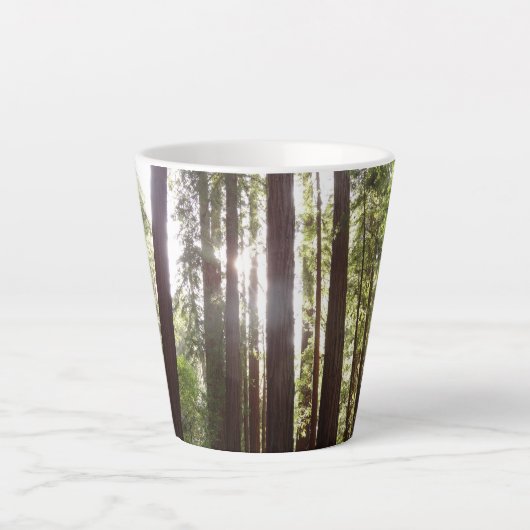 Bis zum Redwoods am Morgen Milchtasse (Vorderseite)