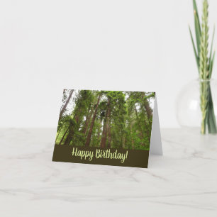 Bis zum Redwoods Happy Birthday Karte
