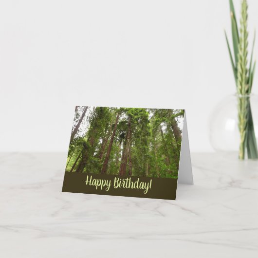 Bis zum Redwoods Happy Birthday Karte (Vorderseite)