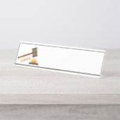 Bis zum Richter Schreibtischnamensplakette (Vorderseite )