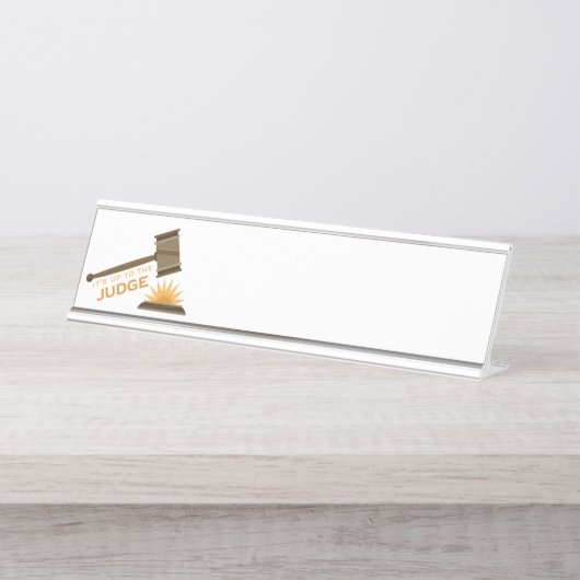 Bis zum Richter Schreibtischnamensplakette (Vorderseite )
