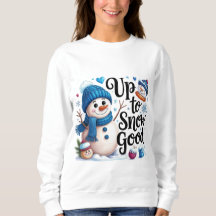 Bis zum Schnee gut lustiger Schneemann Weihnachten