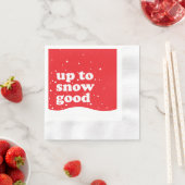 Bis zum Schnee gut - Niedliches Weihnachtsbuch Nap Serviette (Beispiel)