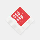 Bis zum Schnee gut - Niedliches Weihnachtsbuch Nap Serviette (Ecke)