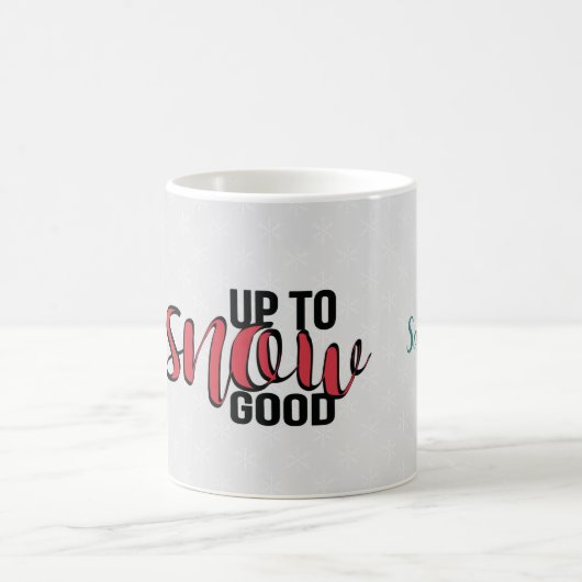 Bis zum Schnee gut - Snowman in Hut und Scarf Kaffeetasse (Mittel)